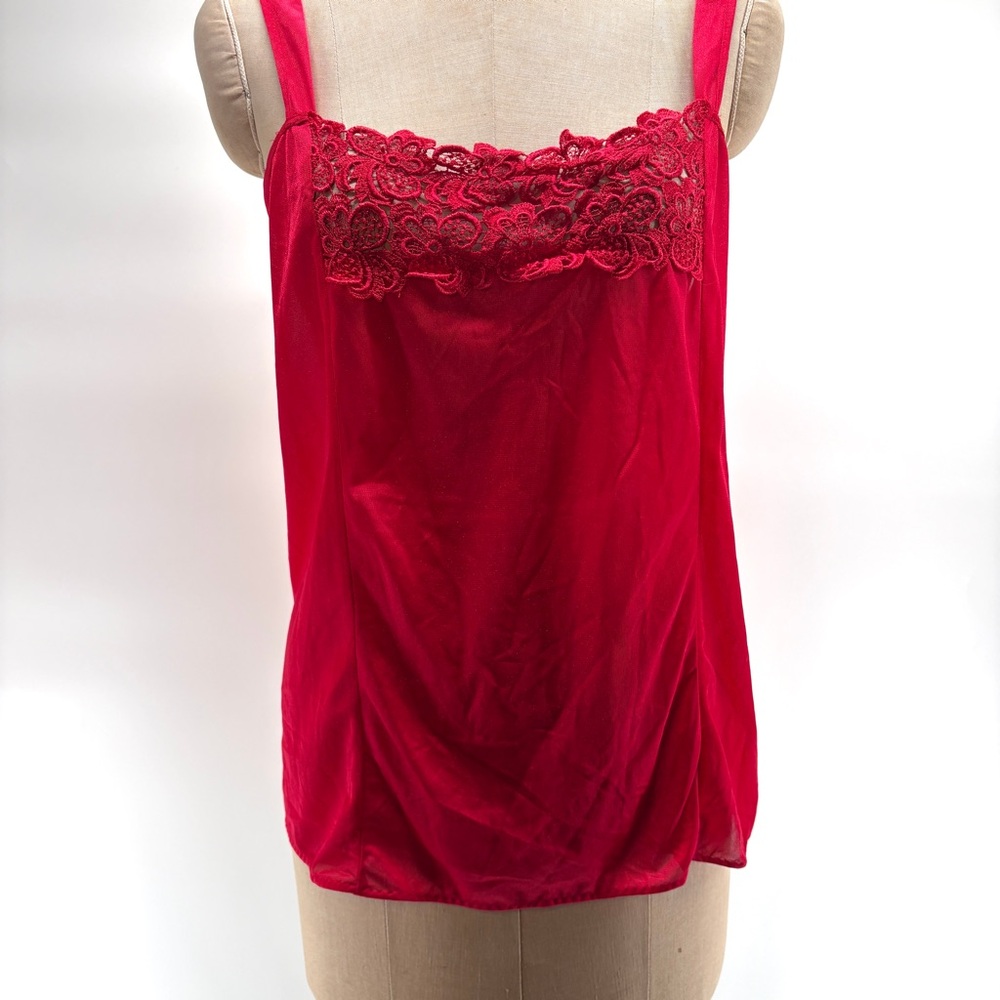 USA‎ Made Red Lace Camisole | Sweetheart Valentine Lingerie Top 42